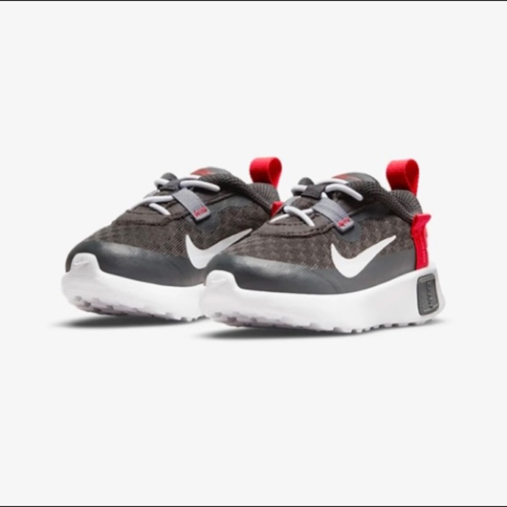 Nike Reposto (TD), Baby size 4c (boys), Smoke grey/White/Red. Message me